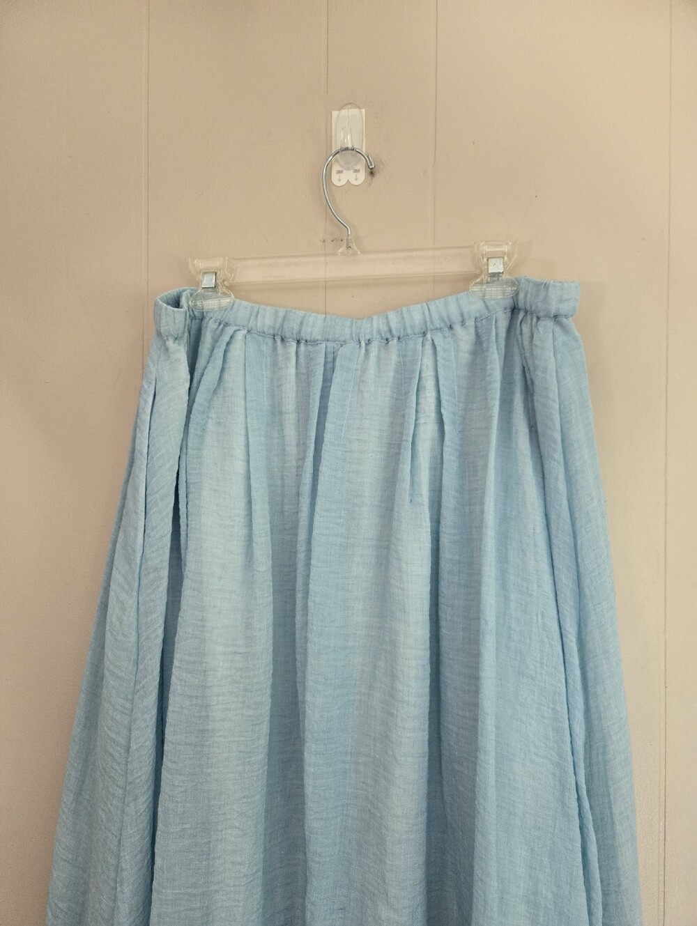 Donna Karan New York Gauzy Midi Skirt Blue XL - Picture 7 of 10